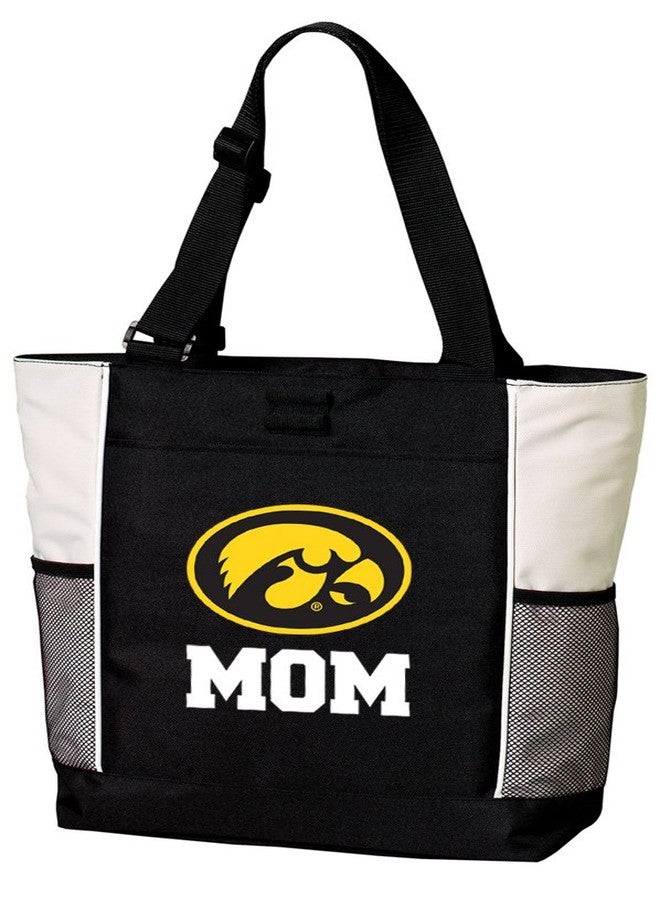 Broad Bay Iowa Hawkeyes Mom Tote Bags University of Iowa Mom Totes Beach Pool Or Travel - Image 1