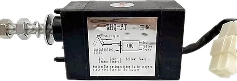 1pc XHQ-PT Generator Shutdown Solenoid Alternator Engine Parts Valve Fuel Cut Off Stop Solenoid(XHQ-PT 12V NO) - Image 1