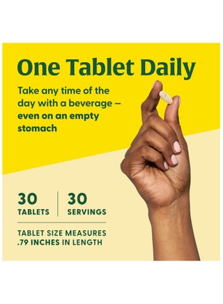 فيتامينات متعددة يوميًا - لدعم المناعة. صحة العظام واستقلاب الطاقة | مكمل غذائي | غير معدلة وراثيًا | 30 قرص | 30 حصة - view 3