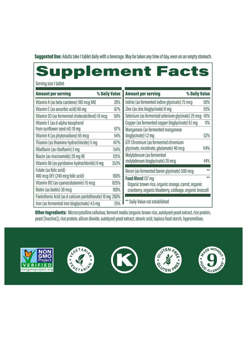 MegaFood - MegaFood One Daily Multivitamin - Multivitamin for Women and Men - with Real Food - Immune Support Supplement -Vitamin C & Vitamin B - Bone Health - Energy Metabolism - Vegetarian, Non-GMO (30 Tabs) - Image 1