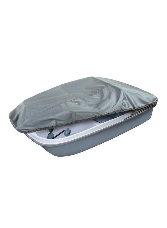 Generic 420D Pedal Boat Cover - Heavy Duty Outdoor 3 or 5 Person Paddle Boat Protector(Gray)  - Image 1