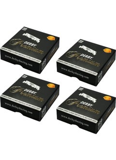 Derby Premium Single Edge Razor Blades Razor Blades Single Edge Ultra Sharp Chromium  Ceramic  Platinum  Tungsten and Polymer Coated Edges 4
