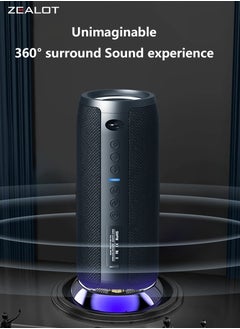 Zealot ZEALOT S51 Pro 40W Bluetooth Speakers, Outdoor Portable Subwoofer Speaker, Dual Pairing, 5200mAh Battery 24 Hours Playtime Loud Stereo Booming Bass, Connect With TV/ Mobile Phone/ Tablet  - Image 4