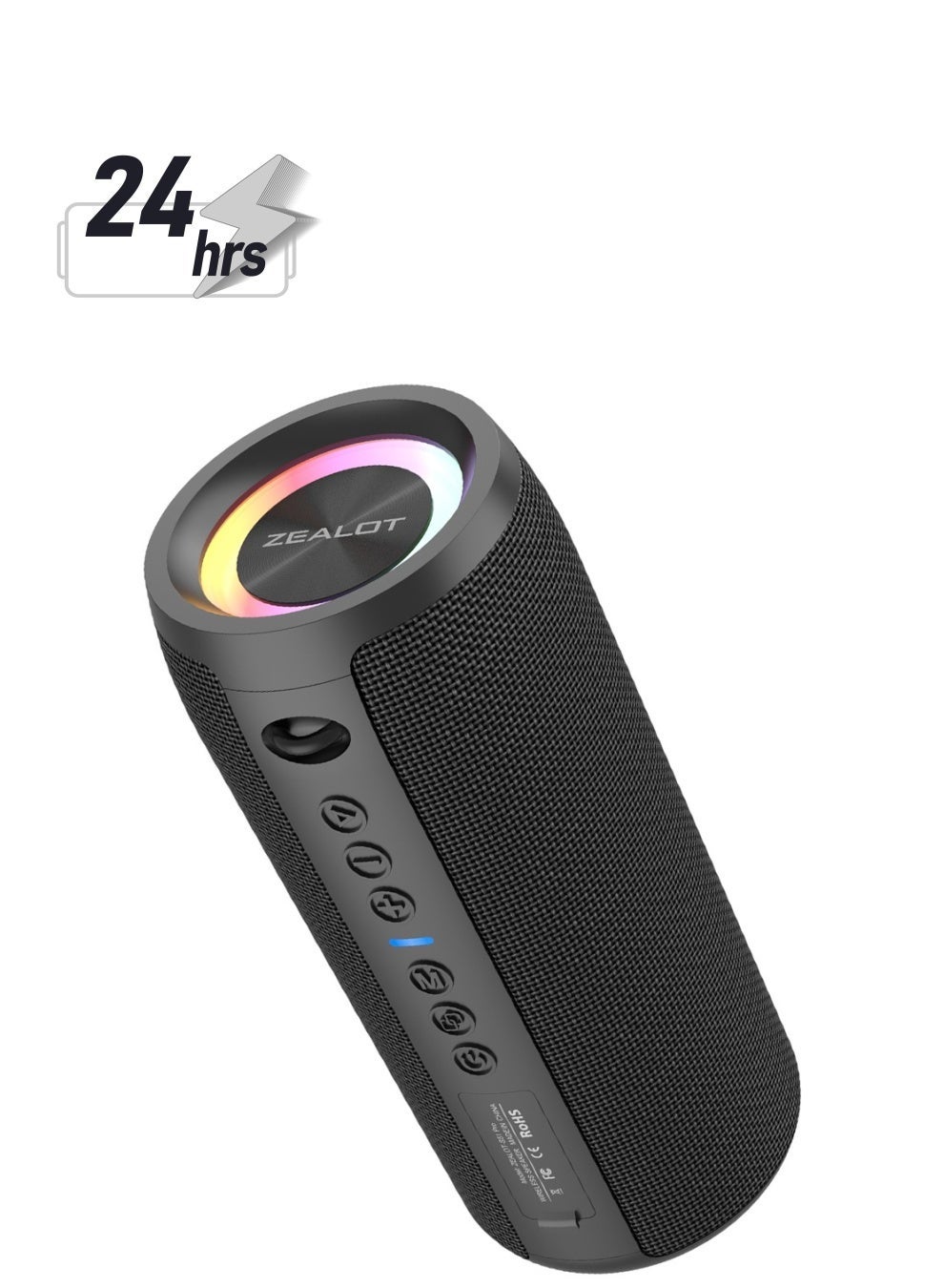 ZEALOT S51 Pro 80W Bluetooth Speakers, Outdoor Portable Subwoofer Speaker, Dual Pairing, 5200mAh Battery 24 Hours Playtime Loud Stereo Booming Bass, Connect With TV/ Mobile Phone/ Tablet