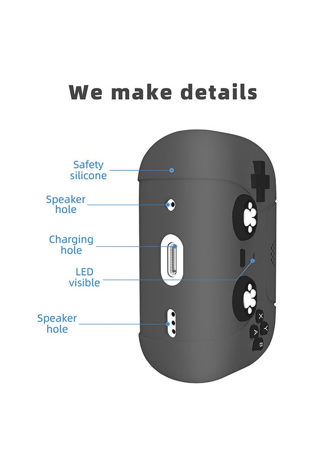 Jourvent Airpods Pro Protective Case Silicone Cover, Case Cover for Airpods Pro 1/2, Cat Ears Controller Style Cute Airpods Case, Blue  - Image 2