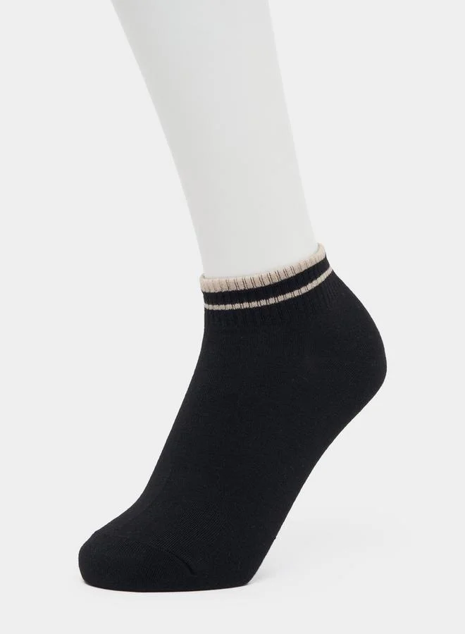 Styli Pack of 3 - Striped Ankle Length Socks