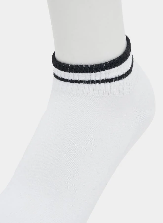 Styli Pack of 3 - Striped Ankle Length Socks