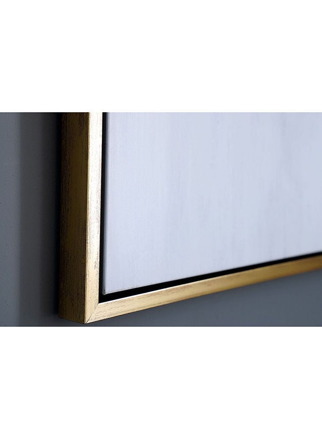 Pan Home Cosmopolitan Hand Painted Framed Canvas Art 120x90Cm Gold - Image 3