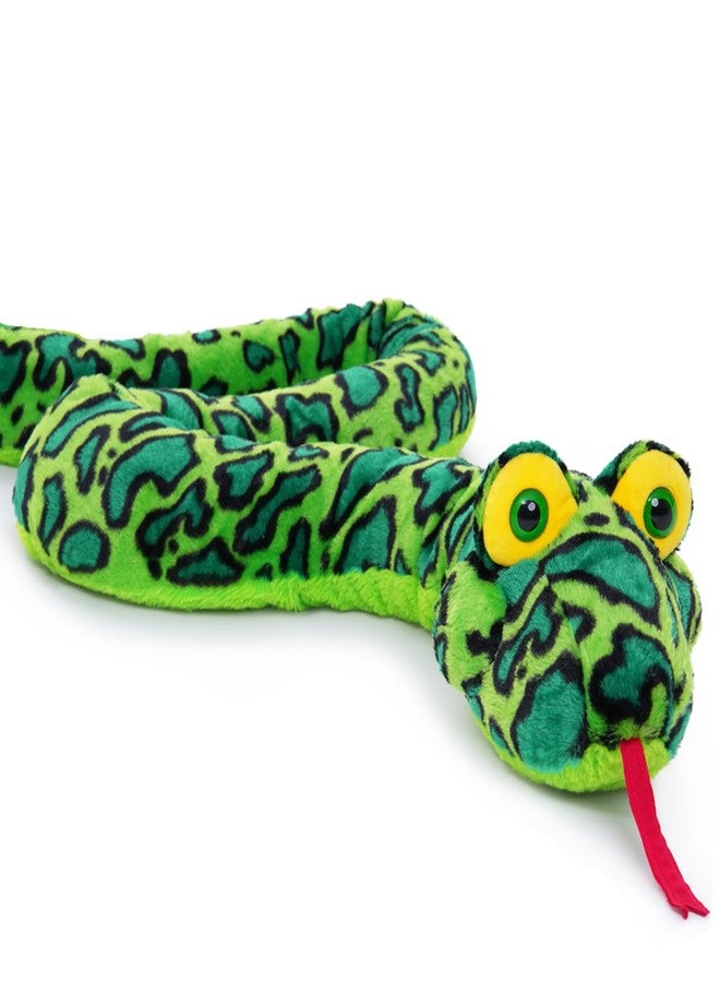 MaoGoLan 98 Inch Giant Snake Stuffed Animal Long Snake Plush, Green Boa Constrictor Plush Toy for Kids, Teens, Cuddly Body Pillow for Adults - Easter Gifts, Halloween Prank Props - Image 1