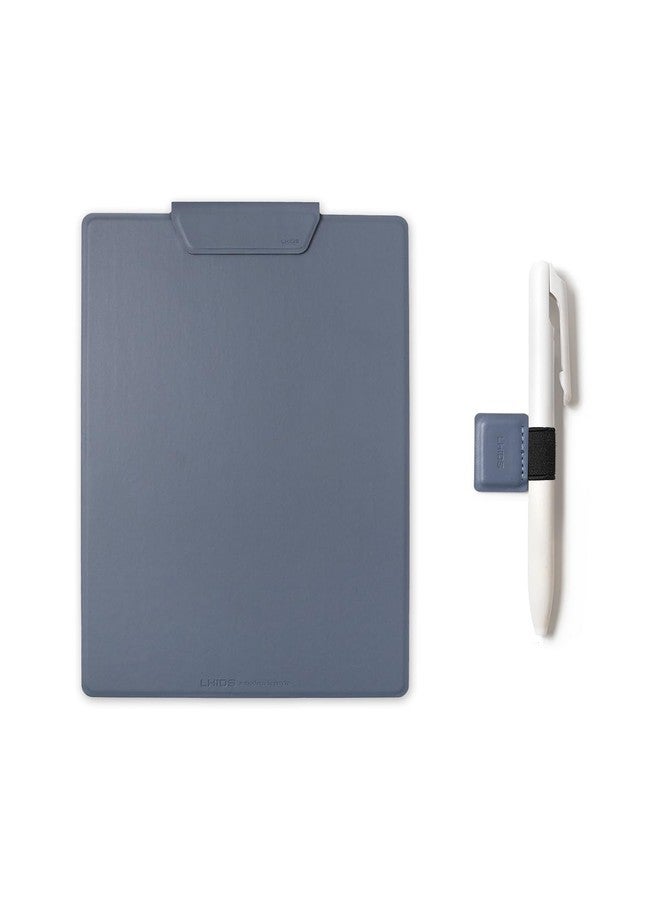 LHiDS Magnetic Clipboard - Slim Leather Writing Board with Detachable Pen Holder, Professional Magnetic Clipboards for Office, (A4 Letter Size, 9x12.5) (Midnight Blue, A4 Letter) - Image 1