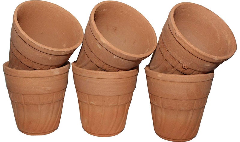 odishabazaar Clay Lassi set ( Brown ) - Set of 6 - Image 2
