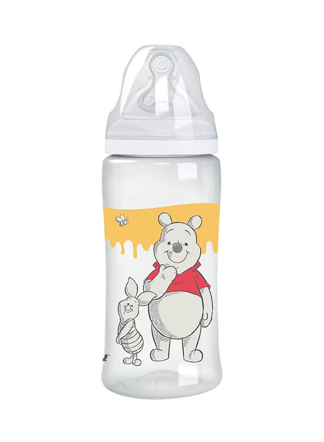 Transition Wide Neck Silicone Teat Infant Milk Feeding Bottle, 300Ml, 6m+