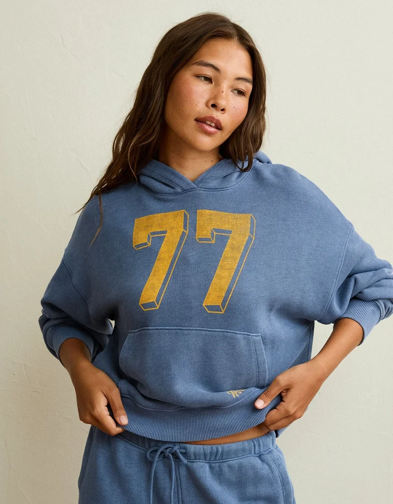American Eagle  AE Campus Graphic Hoodie  | Best Price UAE
