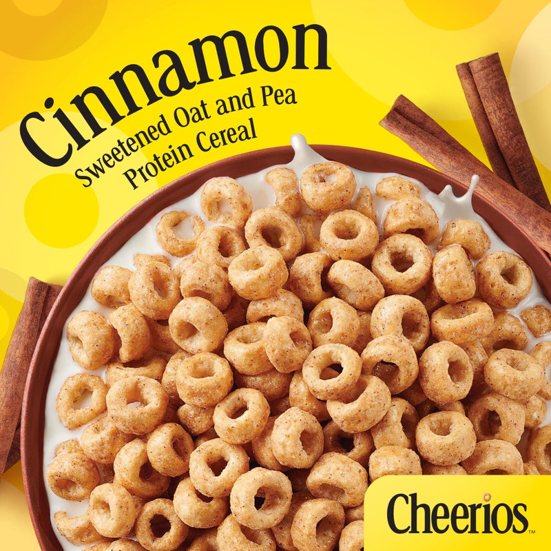 Cheerios Protein Cereal, Cinnamon, 8g Protein, Family Size, 15 oz - Image 3