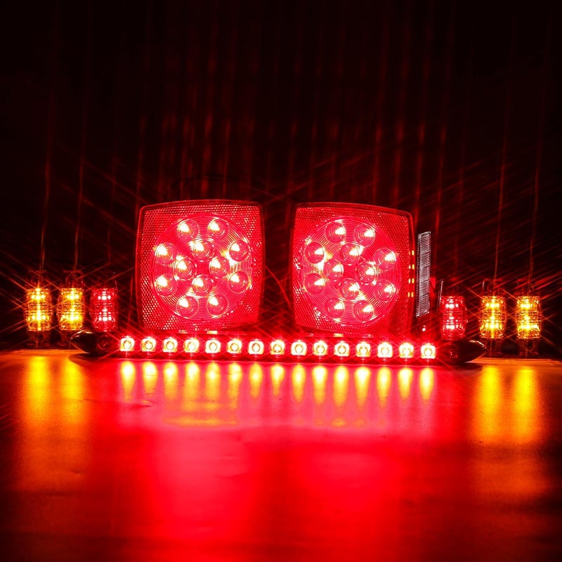 LINKITOM Submersible LED Trailer Tail Light Kit - Super Bright Brake Stop Turn Reverse Lights for Trailers and Boats - Image 2
