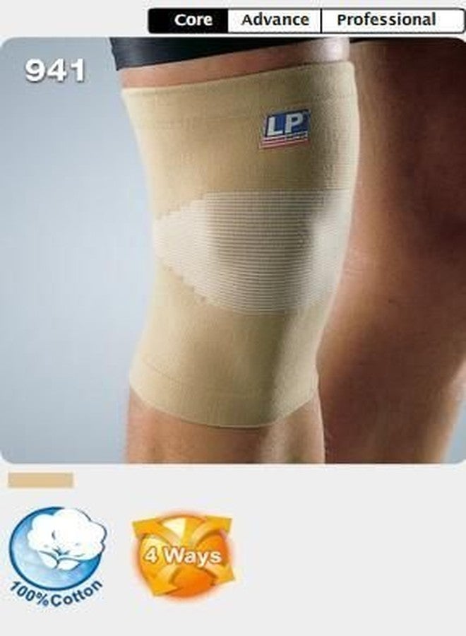 LP Supports 941 Elastic Knee Support, Beige, xl - Image 4