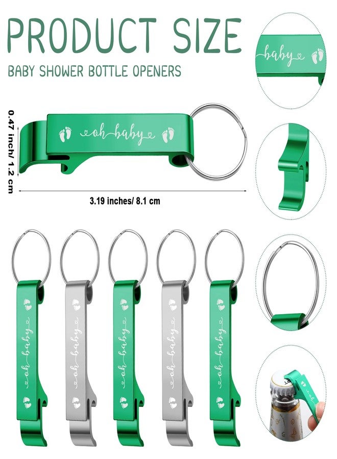 Ecation 50 Sets Woodland Baby Shower Favors for Guests 50 Bottle Openers 50 Thank Tags 50 Organza Bags with Twine Return Gift for Gender Reveal Safari Jungle Party Girl Boy - Image 2