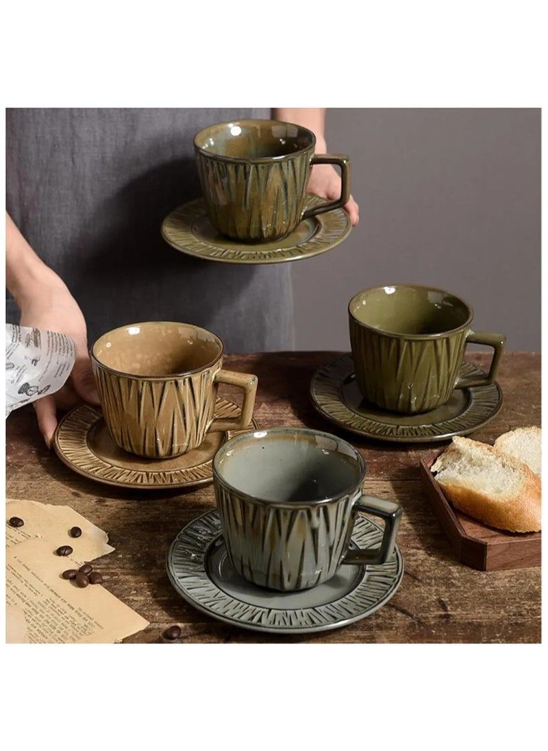 Qahwa Elegant coffee cup with saucer made of ceramic  - Image 3