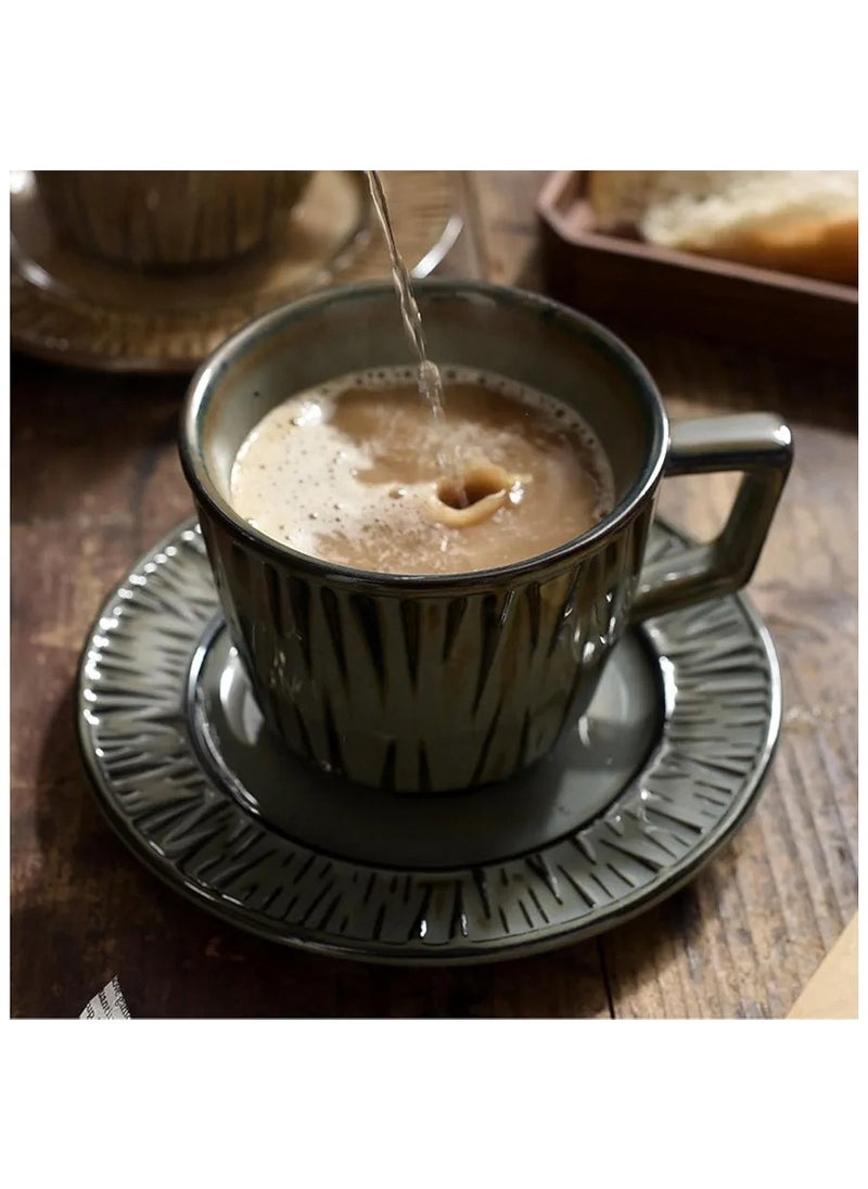 Qahwa Elegant coffee cup with saucer made of ceramic  - Image 4