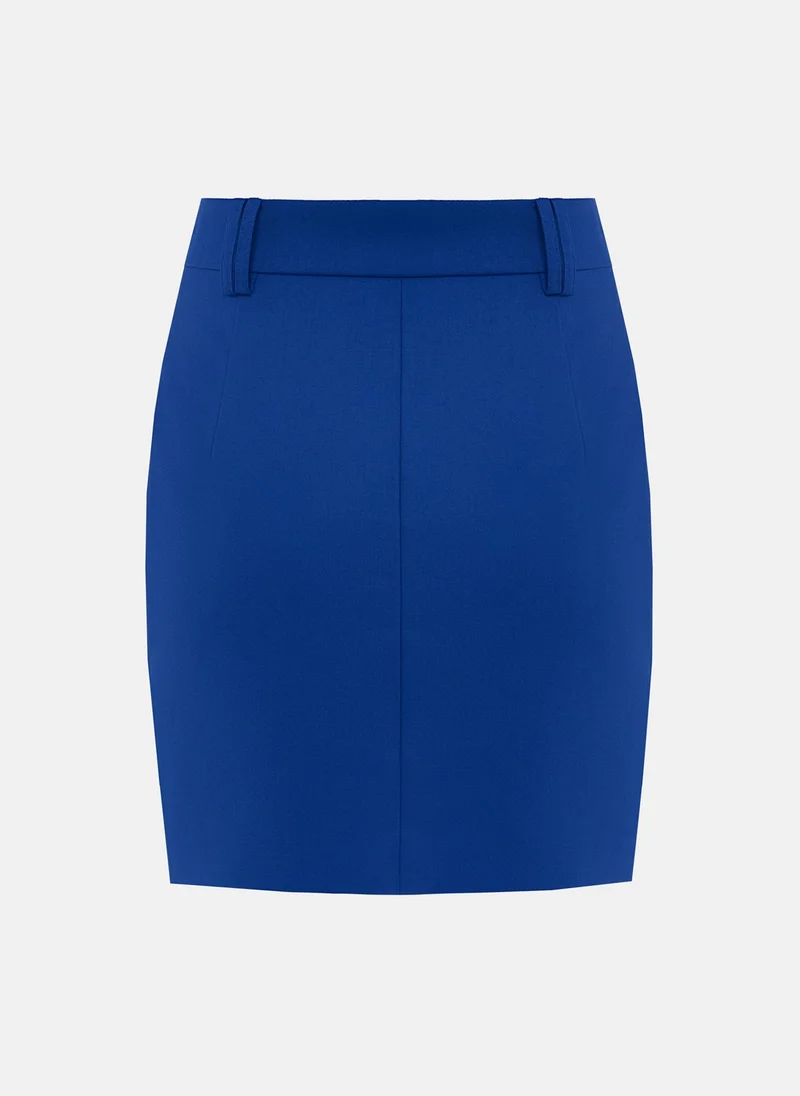 Lichi  Mini skirt with accent button for Women | Best Price UAE