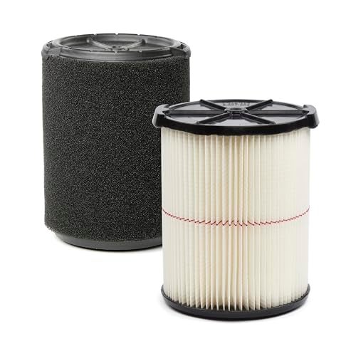 CRAFTSMAN CMXZVBE38779 Genuine General Purpose and Wet Application Wet Dry Vac Replacement Vacuum Filters for Most 5 to 20 Gallon CRAFTSMAN Shop Vacuums Easy Installation Liquid and Dry Pickups - Image 1