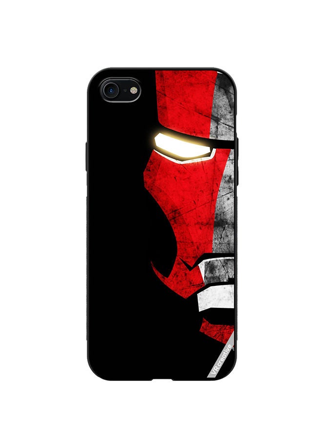 VR CREATIVE Protective Case Cover For Apple iPhone SE (2022) Half Face Iron Man Design Multicolour - Image 1