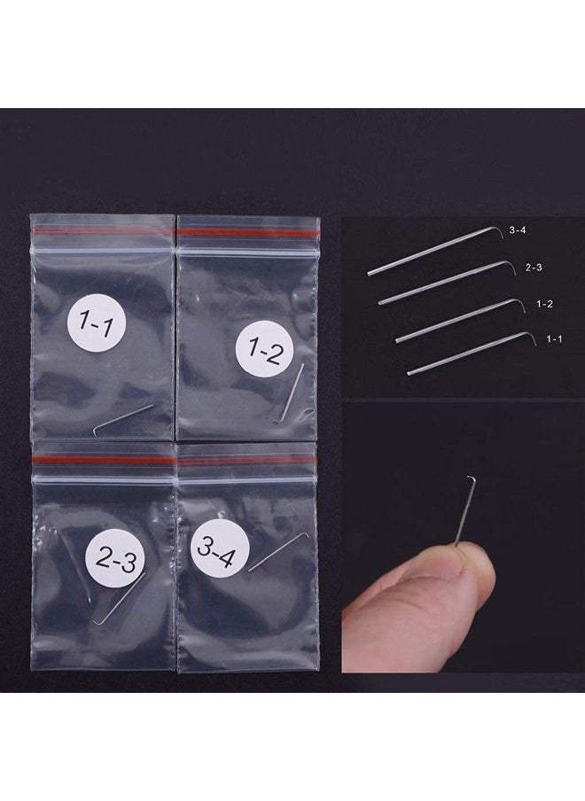 yantaisiyu 4 pcs Ventilating Needles +1 Brass Holder for Lace Wig Needle  - Image 4