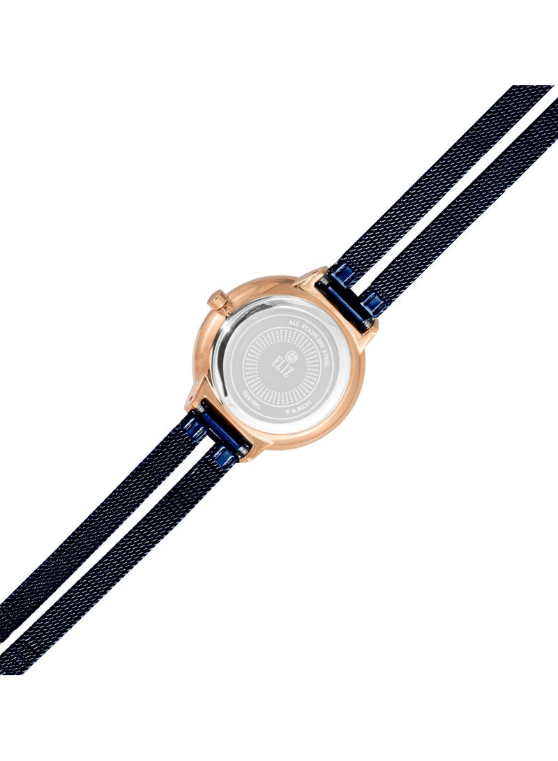ELIZ ES8789L2RBB SS & Mesh Strap 3-Hands Women's Watch - Image 2