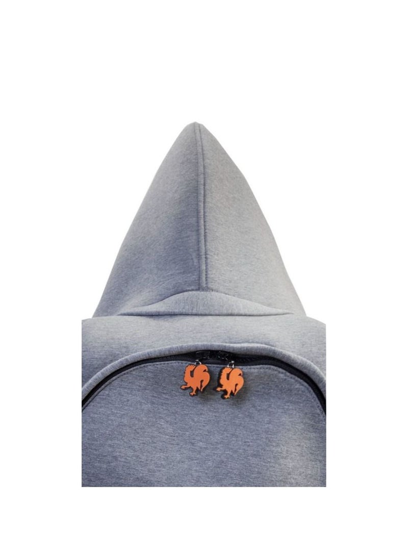 Morikukko Morikukko Grey Basic Neon Orange Large  - Image 4