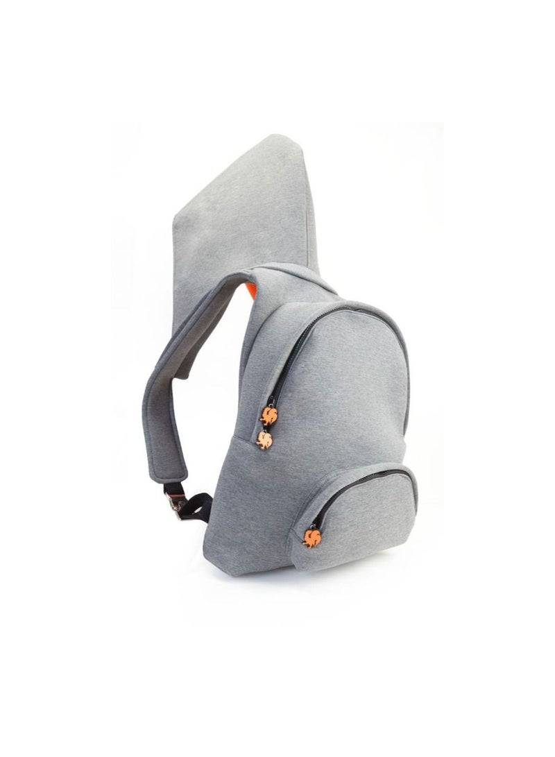 Morikukko Morikukko Grey Basic Neon Orange Large  - Image 5