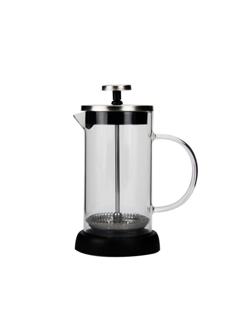Tealand Borosilicate Glass Plunger Coffee Maker Cafetiere Single Wall Heat Resistant Coffee Press Cold Brew Coffee Pot 2 cups for Kitchen and Gifts Dishwasher Safe 350ml - Image 1