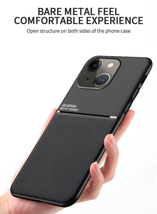 GROIC IPhone 14 Case 6.1 Inch Soft TPU Bumper Flexible 【Shock Absorption】 【Carbon Fiber Texture】 Magnetic Design Anti Fingerprint Protective Phone Cover - Image 2
