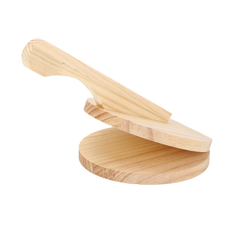 Tortilla Press Wooden Ergonomic Handle Manual Tortilla Presser Maker for Flour Tortilla Pizza Roti S - Image 5