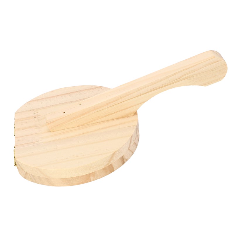Tortilla Press Wooden Ergonomic Handle Manual Tortilla Presser Maker for Flour Tortilla Pizza Roti S - Image 3