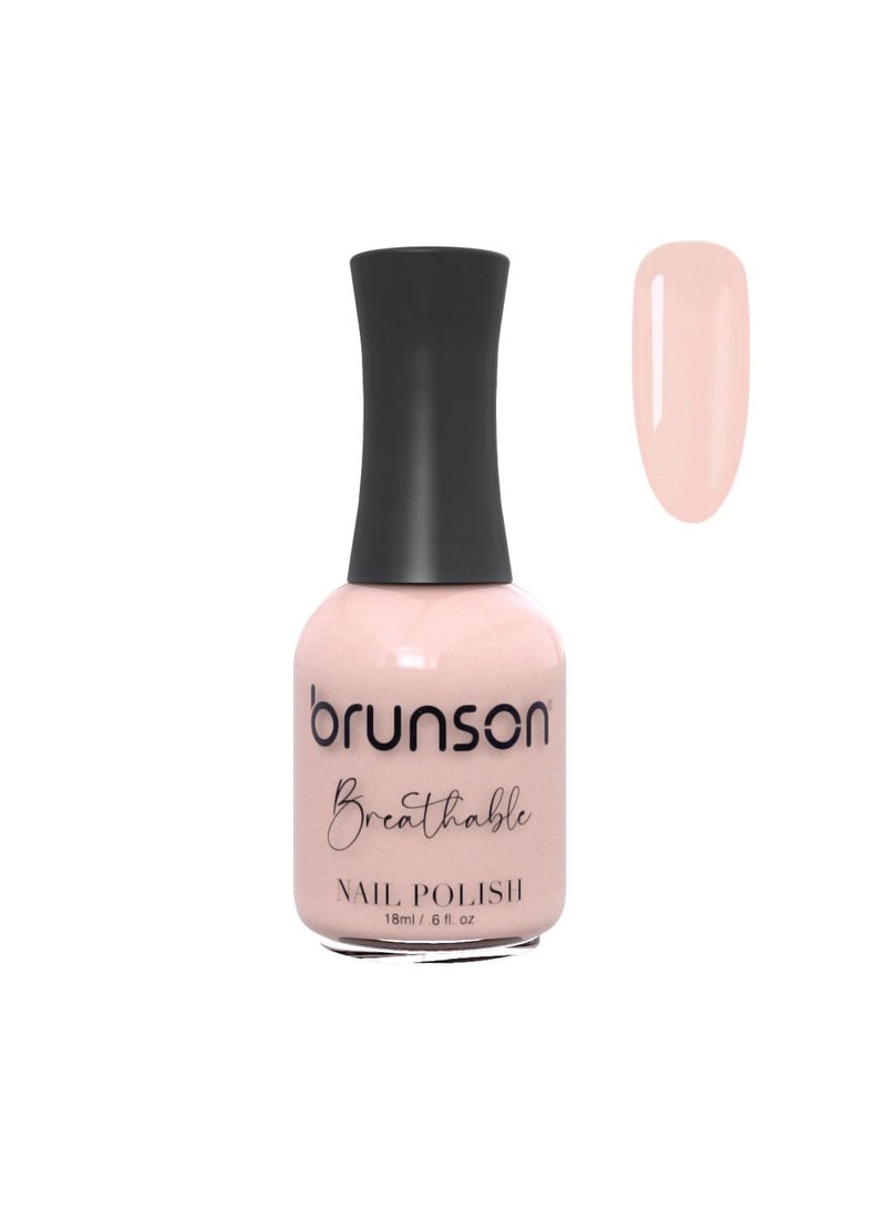 Brunson Breathable Nail Polish Halal Nail Lacquer Wudu friendly Quick Dry long lasting but easy peel off Glossy Shine Water Based Nail paint 18ml