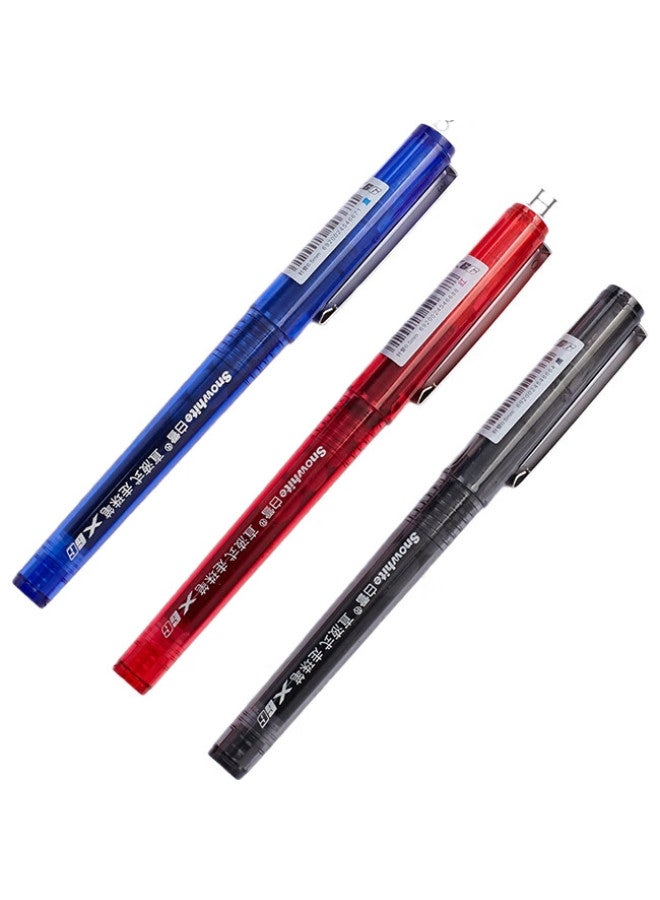 Snowhite X66 Direct Liquid Rollerball Pen, Teacher'S Correction Pen, Full Needle Tube Gel Pen, Signature Pen, Red Ink, 0.5Mm, 12 Pens/Box - Image 3