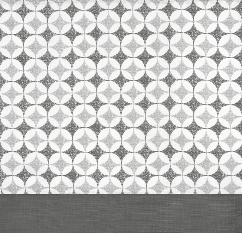 Achim Home Furnishin Achim Home Furnishings Callie Double Layer Pickup Valance 58x14 - Gray  - Image 4