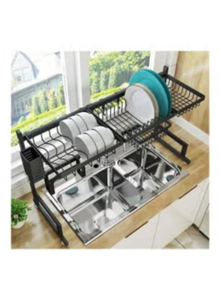 Dish Drying Rack Over Sink Black - Image 2