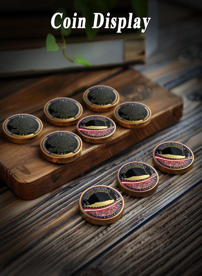 ASmileIndeep 10 Pcs Military Challenge Coins - Thank You for Your Service Military Coins - Bulk Military Appreciation Coins Veterans Gifts for Men Women Army Veterans Presents - Image 4