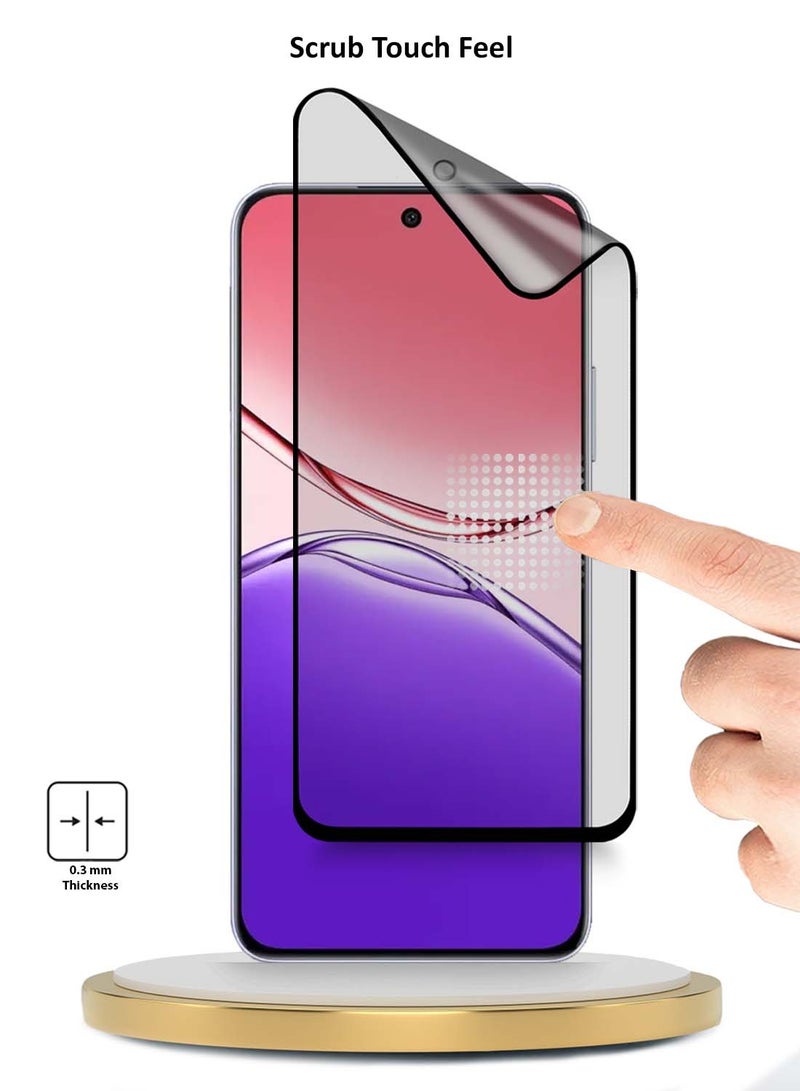 Wtech Oppo A5 Pro 5G 2025 Premium Nano Ceramic Full Glue Full Cover Matte Flexible Screen Protector (MSCNMN) - Clear/Black - Image 3
