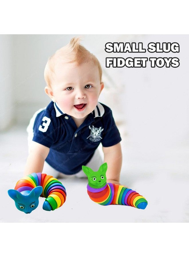 فنبلاست ألعاب فن بلاست سلج - ألعاب سلج صغيرة، ألعاب أطفال، ألعاب حسية للأطفال، لعبة تُصدر أصوات نقر، لعبة بمفاصل مرنة قابلة للتمدد للقلق والتوحد (قطعتان) - Image 4