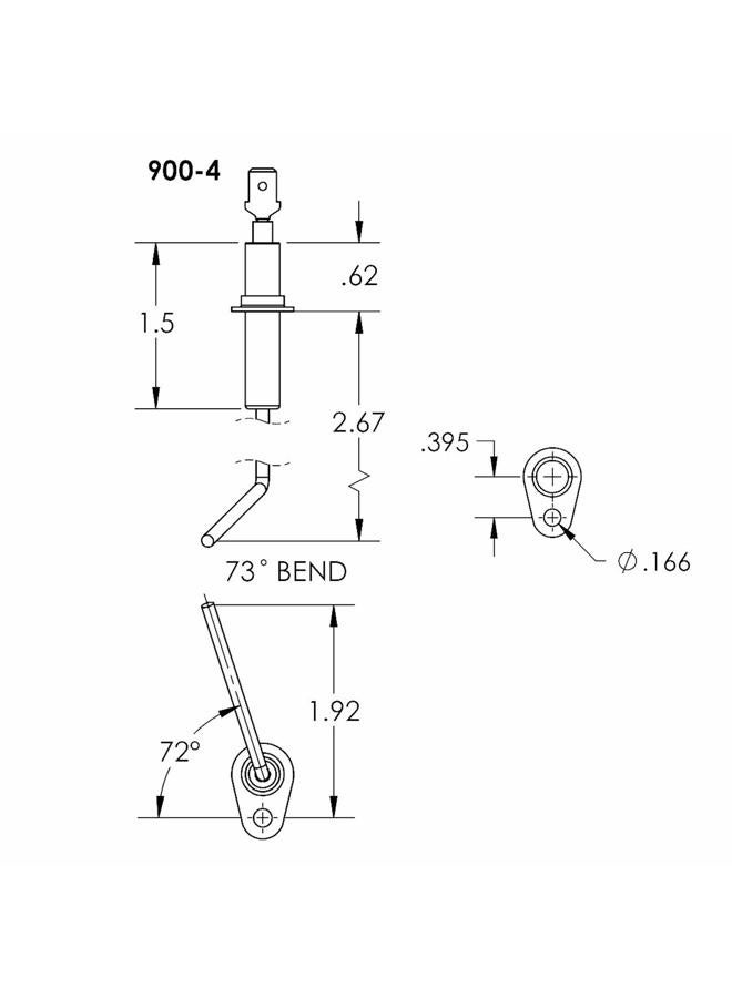 Duralight Furnace Flame Sensor Direct Replacement For Carrier Bryant Payne Day & Night LH680534 - Image 3