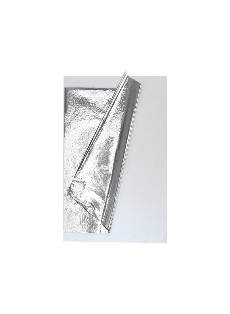 Smart 50pcs Resin Metallic Silver Leaf Sheet Paper for Nails Decoration Craft Art - Image 5