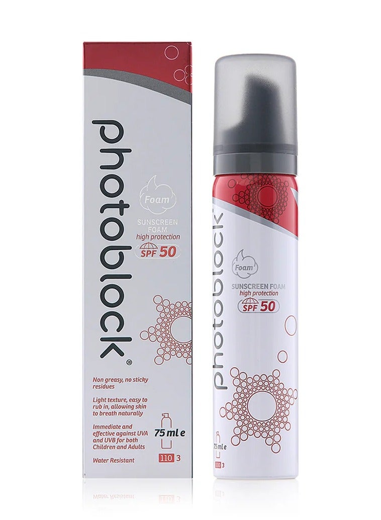 Derma Photoblock Sunscreen Foam, 75 ml - Image 1