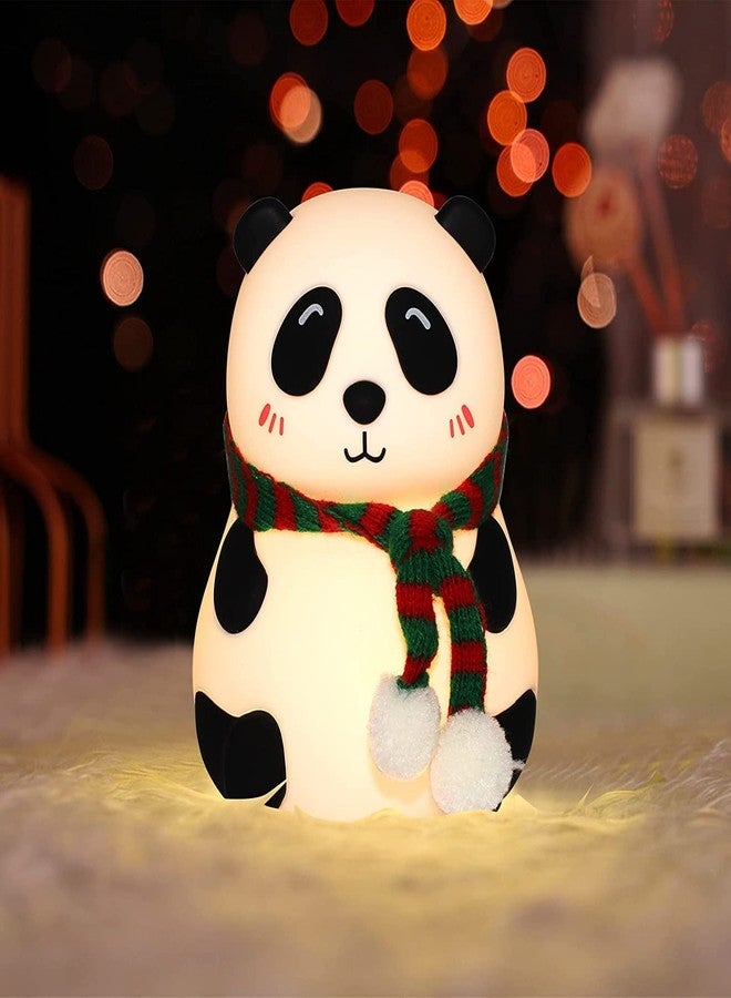 SAJANI Cute Panda Silicone Night Light, 7 Colour Changing, Rechargeable, Kids Bedroom Decor (Pack of 1) (Silicone Panda Lamp) - Image 1