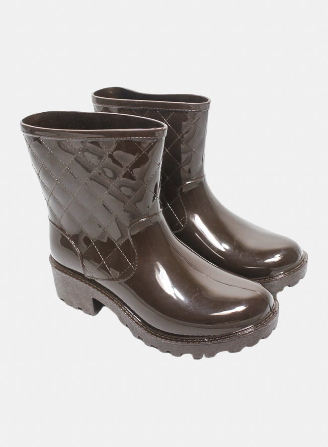 Glitter Women Half-Boots - Brown - Image 1