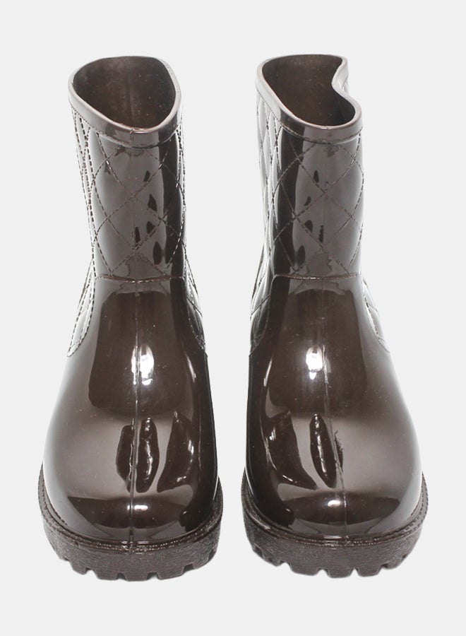 Glitter Women Half-Boots - Brown - Image 3