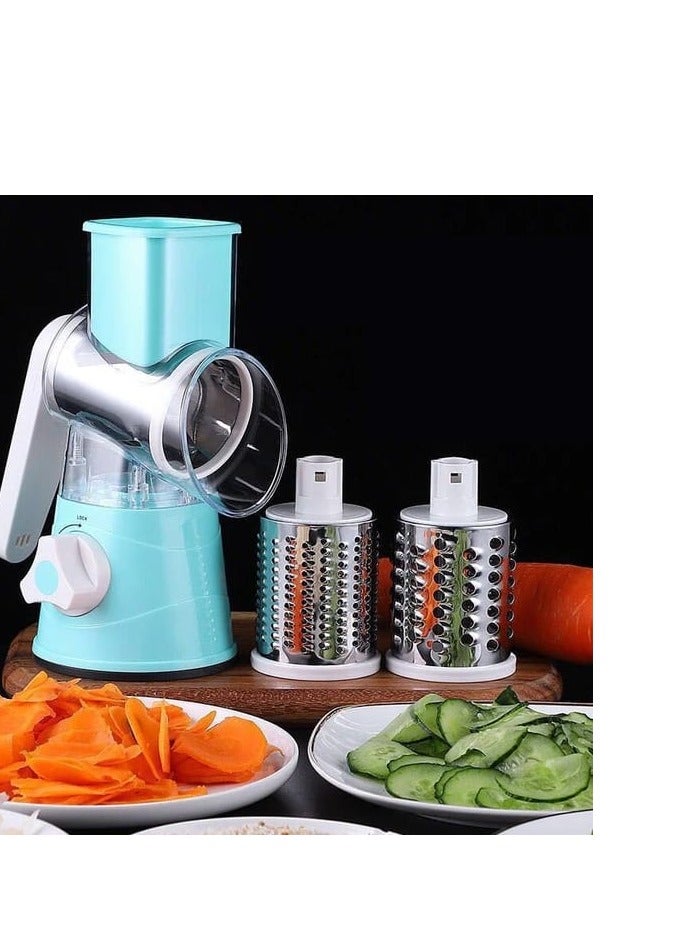 3 in 1 Vegetable Slicer Manual Kitchen Accessories Grater for Vegetable Cutter Round Chopper Mandolin Shredder Potato  - Image 1
