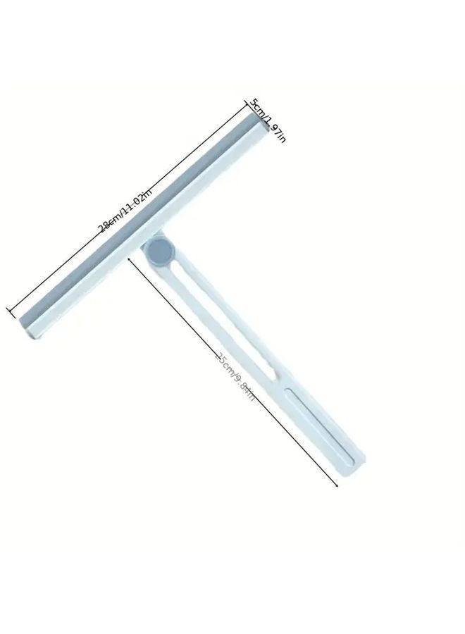 Foldable Squeegee For Windows High Rise Glass Scraper White Color Household Cleaning Tool - Image 3