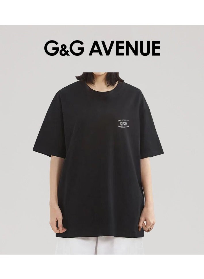 G&G AVENUE Unisex black short sleeved loose top T-shirt short sleeved  casual breathable summer top clothing  - Image 5